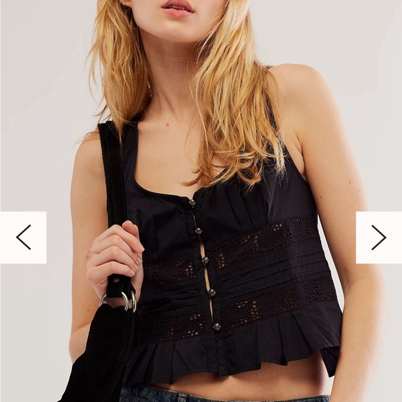 NWT Free People Kianna Lace Top - Picture 3 of 6